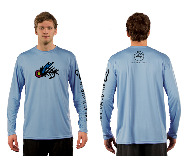 Long Sleeve Solar Hoody Shirt Arctic Blue