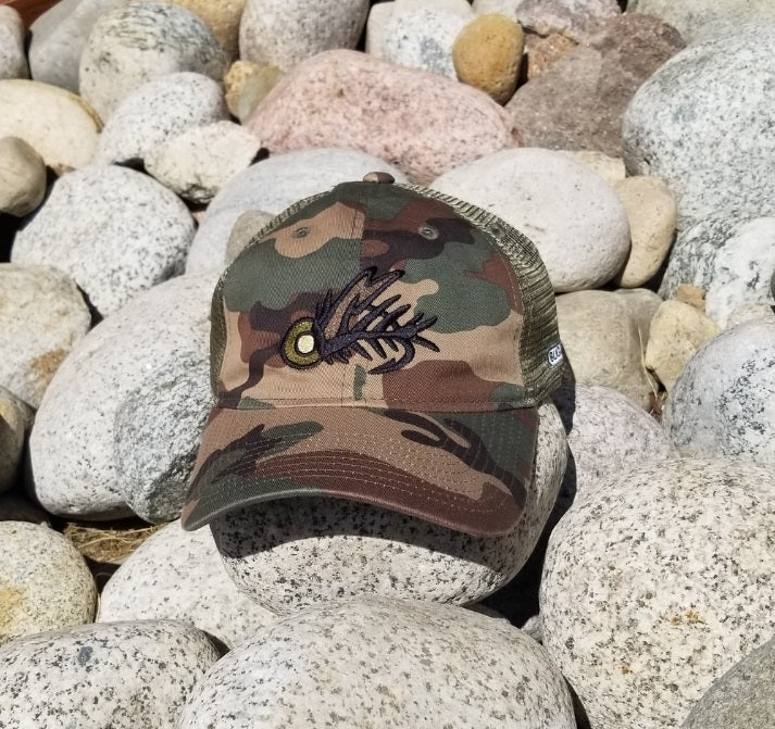 Buggy Waters Camo Unstructured Truckers Hat